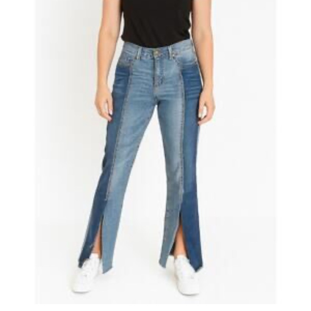 Blank NYC Women's Two-Tone Blue Jeans